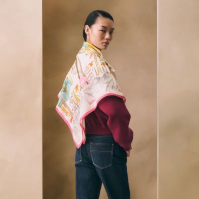 ♥️超美品　エルメス大判ショールPLUMESカタログ掲載 ♥️超美品 エルメス大判ショールPLUMESカタログ掲載 レディス